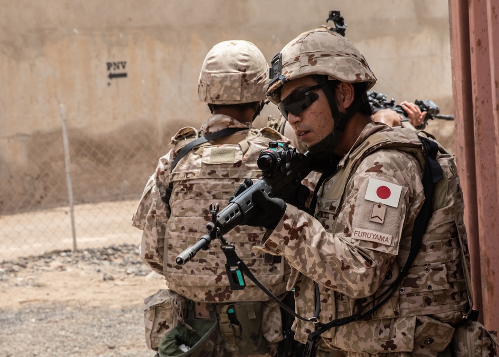 Japan, U.S. conduct close-quarters combat training in Djibouti