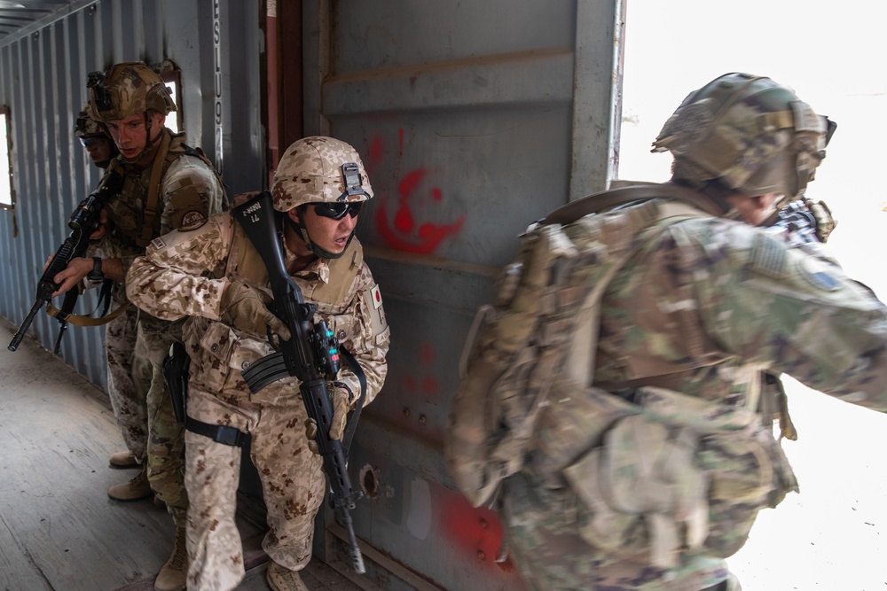 Japan, U.S. conduct close-quarters combat training in Djibouti