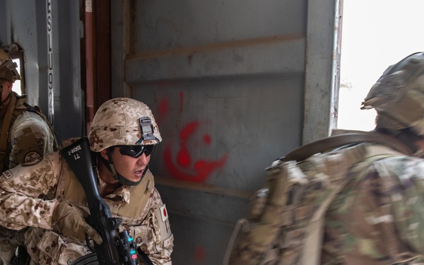 Japan, U.S. conduct close-quarters combat training in Djibouti