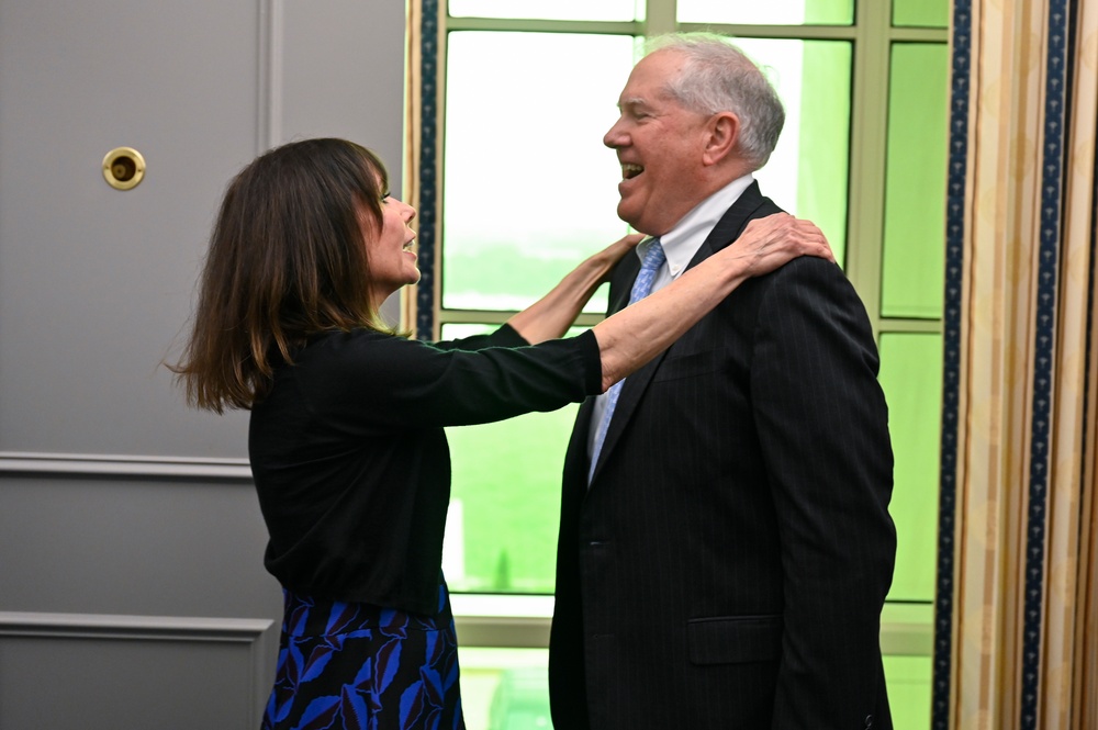 SecAF Kendall presents Fisher Humanitarian Award