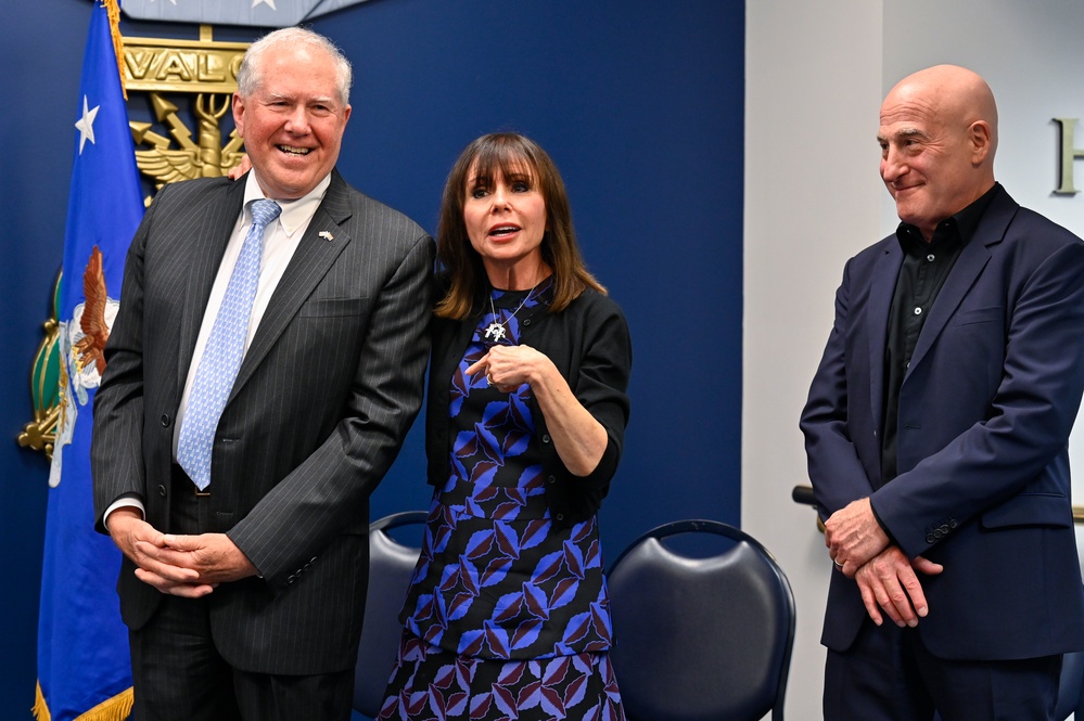 SecAF Kendall presents Fisher Humanitarian Award