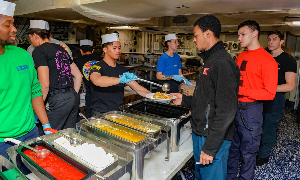 The Harry S. Truman Carrier Strike Group is on a scheduled deployment in the U.S. Naval Forces Europe area of operations, employed by U.S. Sixth Fleet to defend U.S., allied and partner interests.