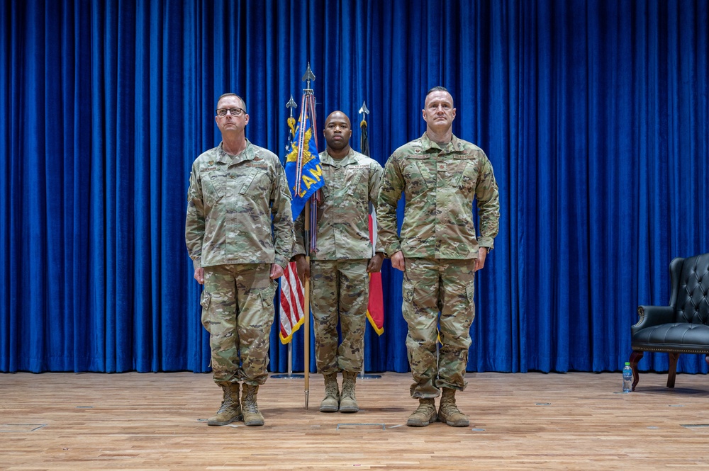 386th EAMXS assumption of command: Maj. Cory A. Staudinger succeeds Lt. Col. Dale Ellis