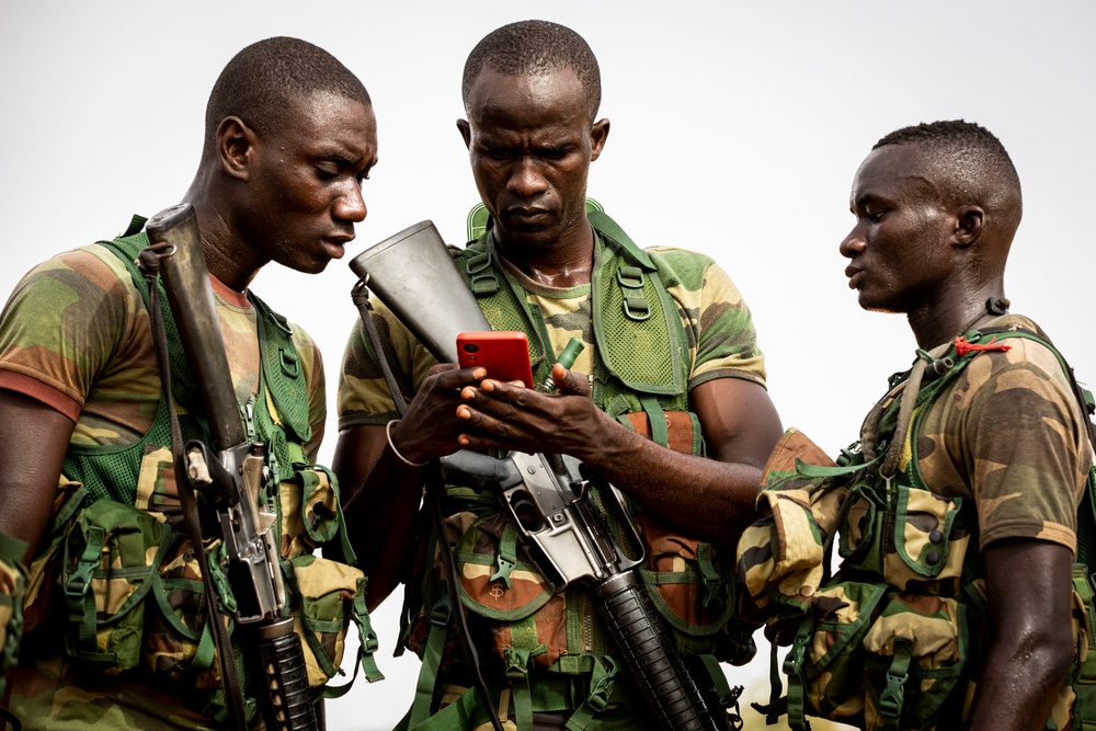  Land Navigation class during African Lion 22 in Dodji, Senegal