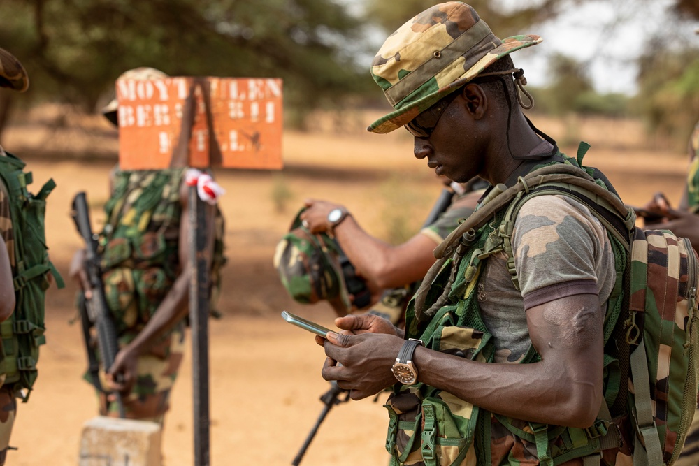  Land Navigation class during African Lion 22 in Dodji, Senegal