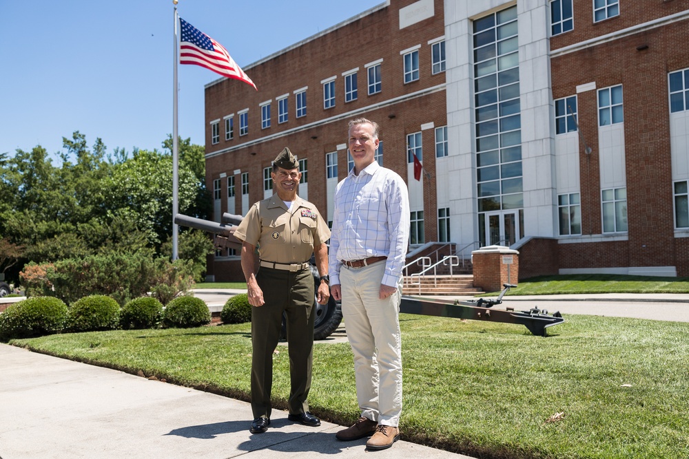 UNSECNAV Hon. Erik Raven meets with Brig. Gen. John Kelliher III at MARFORCOM