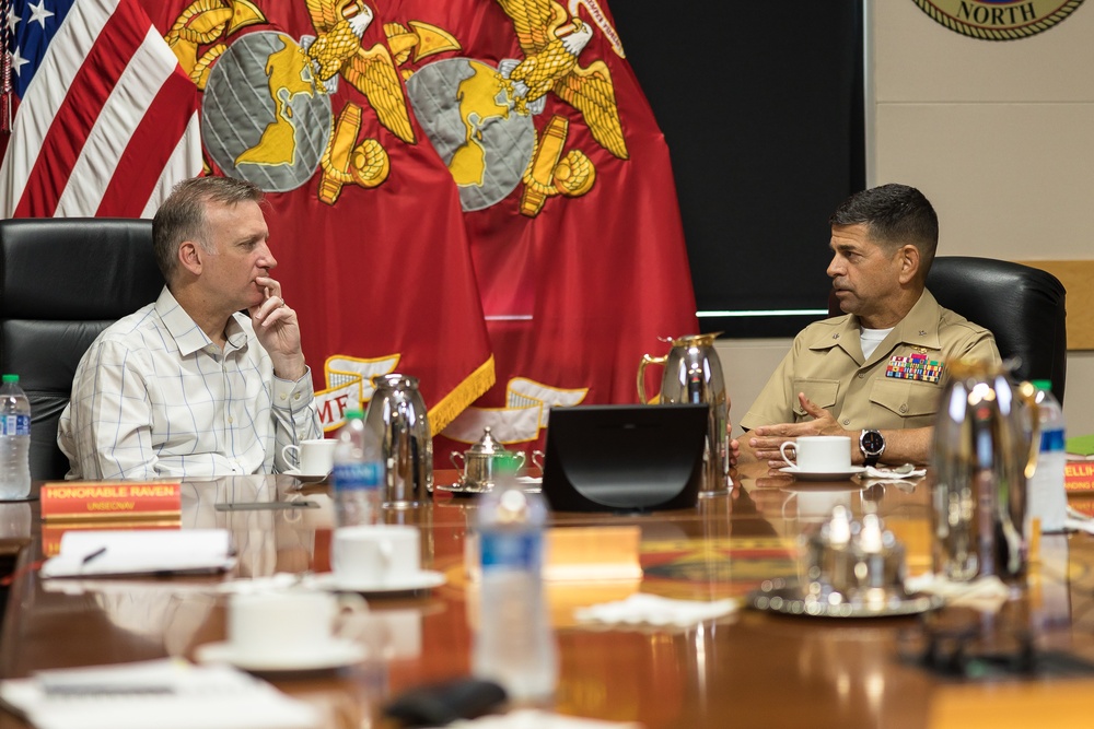 UNSECNAV Hon. Erik Raven meets with Brig. Gen. John Kelliher III at MARFORCOM
