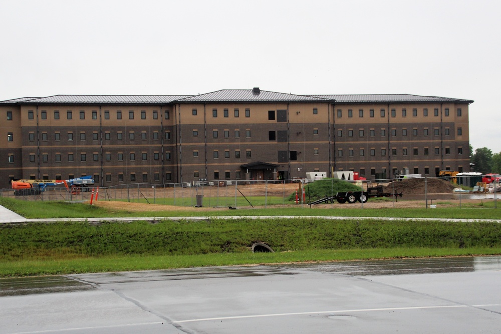 June 2022 barracks construction operations at Fort McCoy