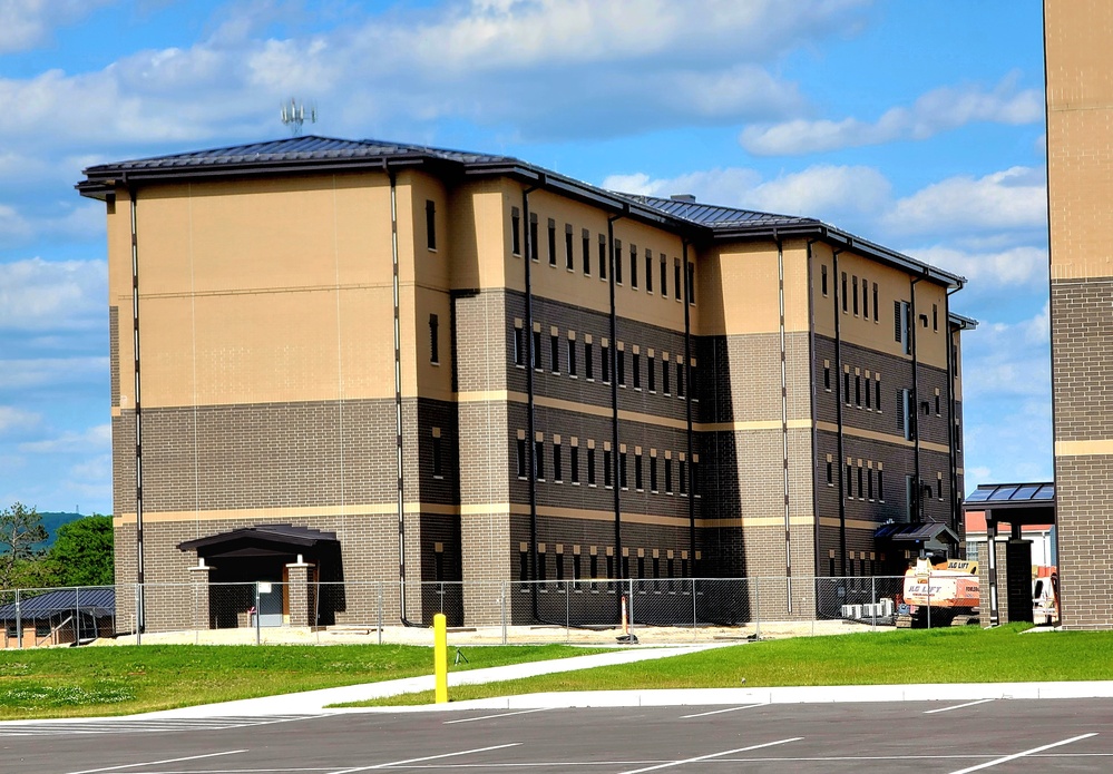 June 2022 barracks construction operations at Fort McCoy
