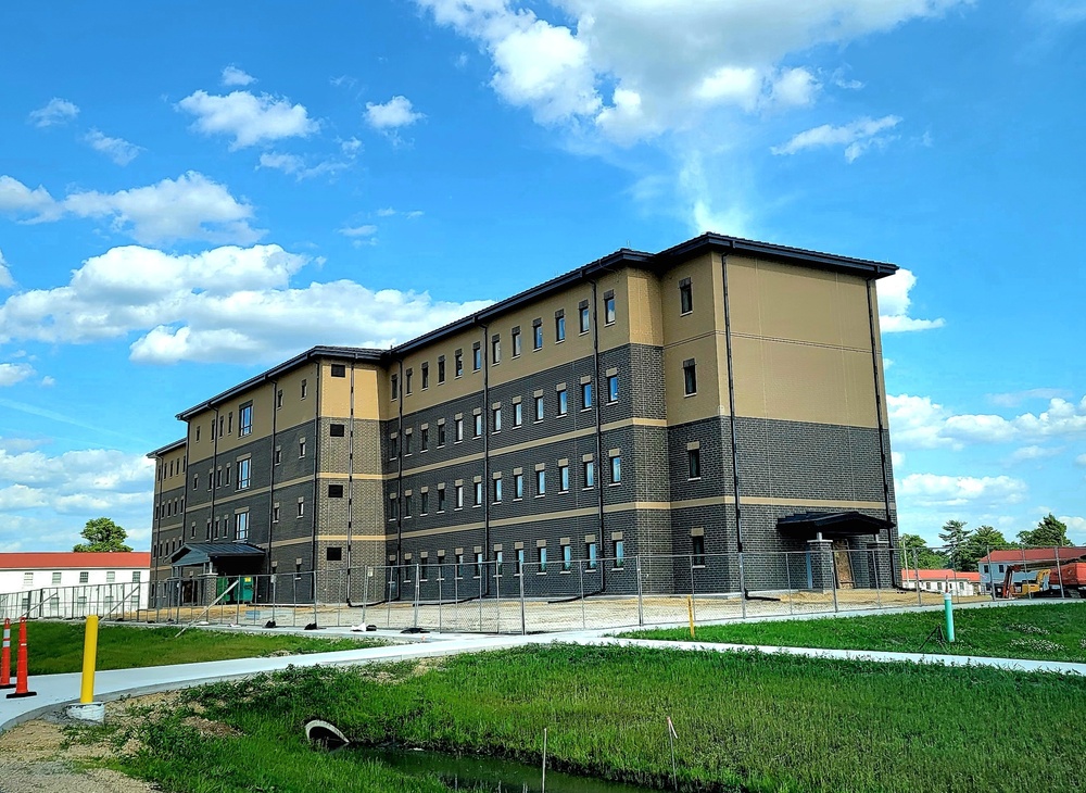 June 2022 barracks construction operations at Fort McCoy