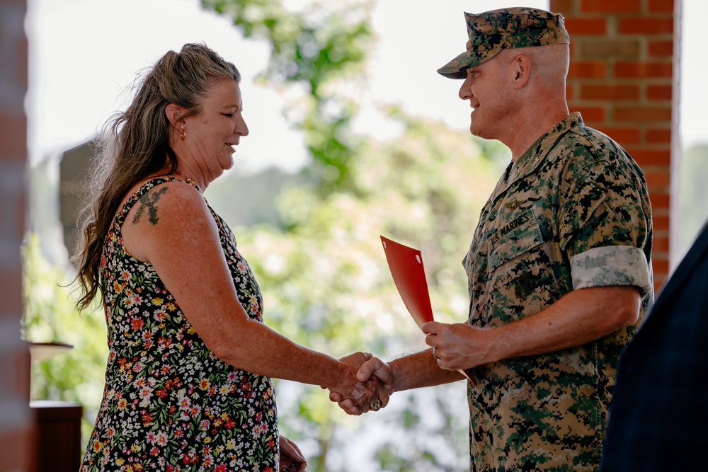 26th MEU Retires Deployment Readiness Coordinator, Mrs. Lisa Castleberry