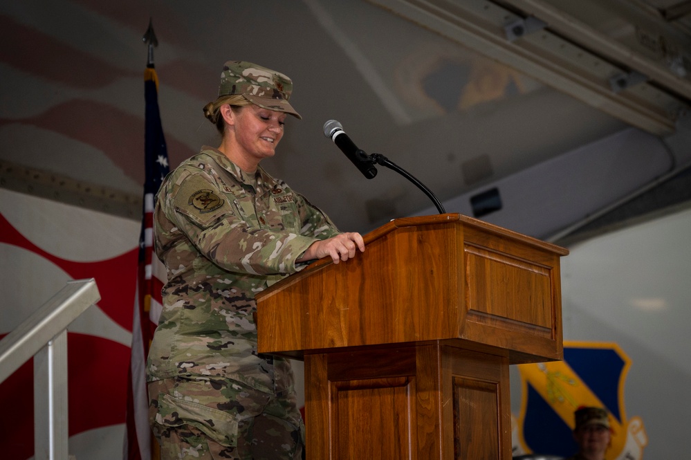 334th Fighter Generation Squadron holds change of command ceremony