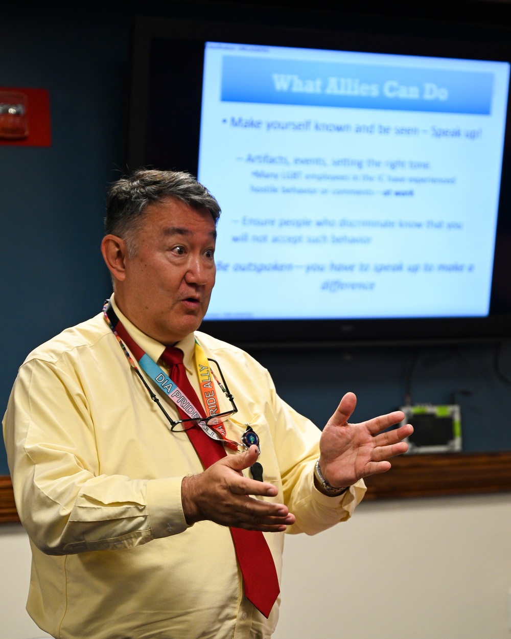 The Defense Intelligence Agency hosts Pride Ally training