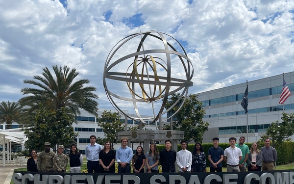 College interns tour Space Systems Command at Los Angeles Air Force Base