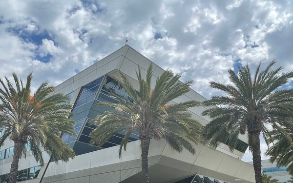 College interns tour Space Systems Command at Los Angeles Air Force Base