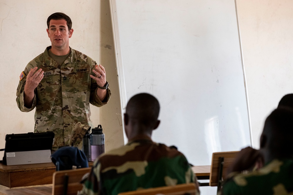 Nighttime Movement Class During African Lion 22 in Dodji, Senegal