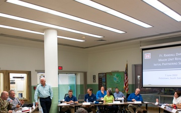 Omaha District leaders visit Fort Randall Dam to discuss multi-million-dollar construction contract