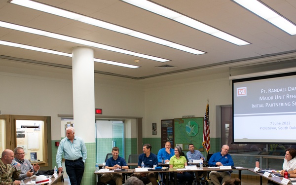 Omaha District leaders visit Fort Randall Dam to discuss multi-million-dollar construction contract