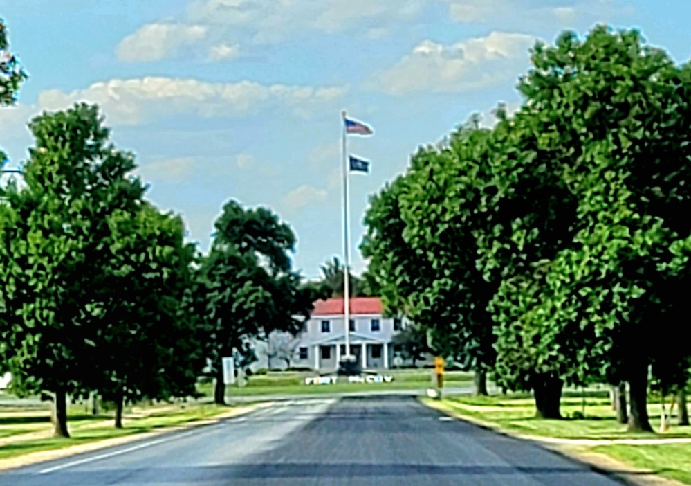 American Flag and Fort McCoy