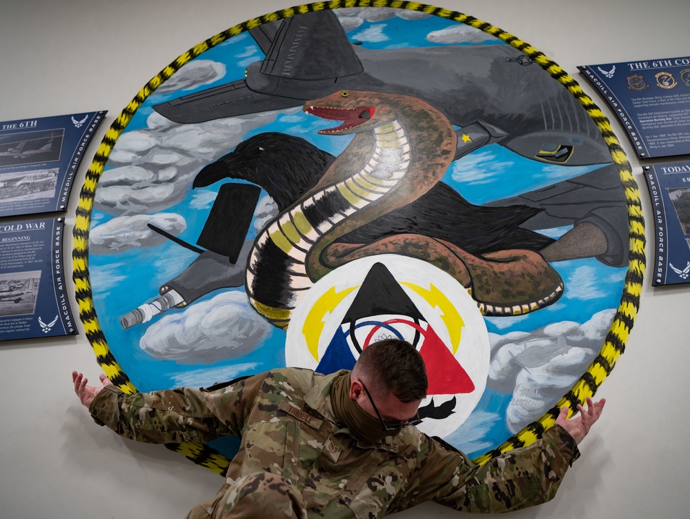 6th MXS airman devotes 120 hours to hand-paint squadron mural