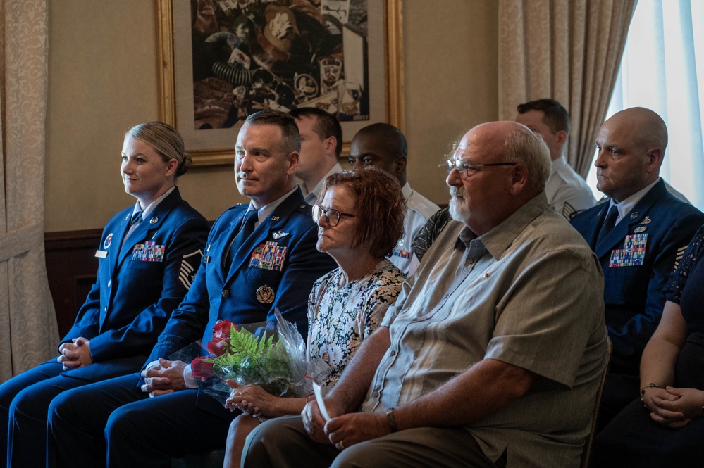 Scott’s Airman Leadership School dedicates auditorium to local hero