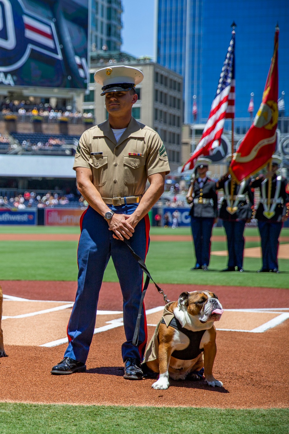 Cpl. Manny Attends San Diego Padres Game