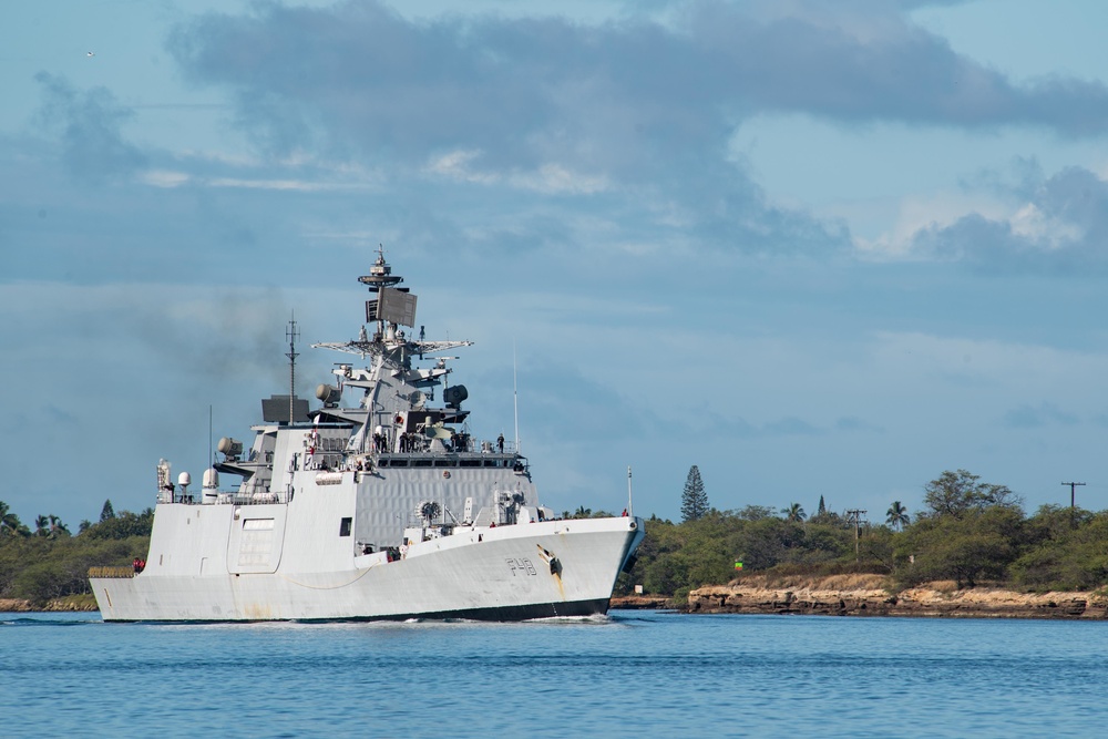 Indian Navy Frigate INS Satpura (F48) arrives to Pearl Harbor for RIMPAC 2022 Indian Navy Frigate INS Satpura (F48) arrives to Pearl Harbor for RIMPAC 2022