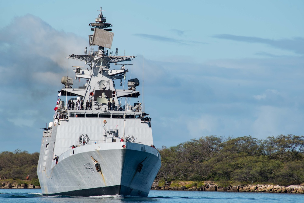Indian Navy Frigate INS Satpura (F48) arrives to Pearl Harbor for RIMPAC 2022 Indian Navy Frigate INS Satpura (F48) arrives to Pearl Harbor for RIMPAC 2022