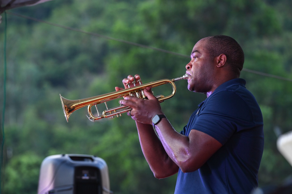 U.S. Pacific Fleet Band Performs at Song Cau Stadium in Vietnam during Pacific Partnership 2022