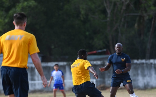 U.S. Navy Sailors participate in Host Nation Outreach Event during Pacific Partnership 2022