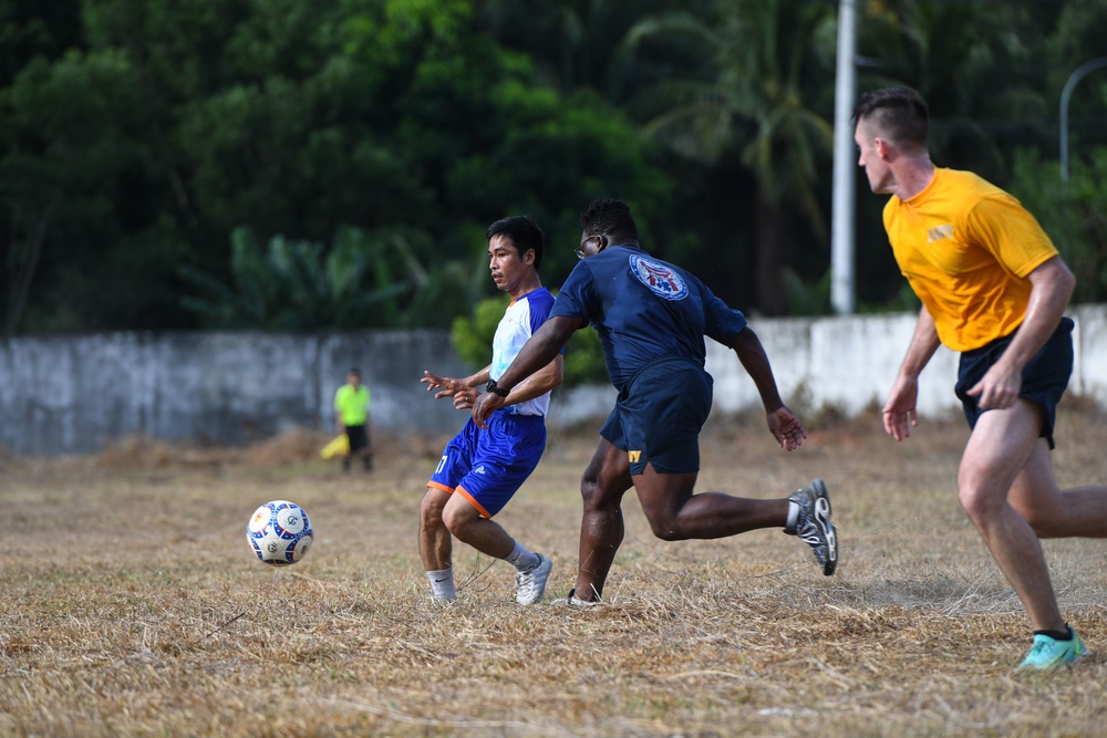 U.S. Navy Sailors participate in Host Nation Outreach Event during Pacific Partnership 2022