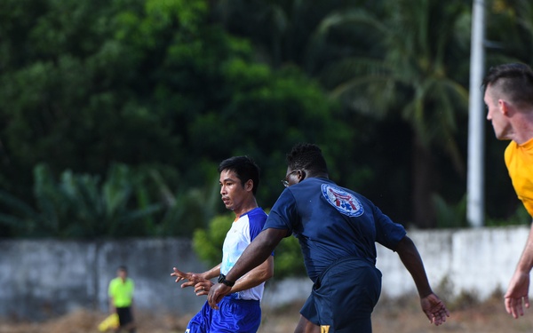 U.S. Navy Sailors participate in Host Nation Outreach Event during Pacific Partnership 2022