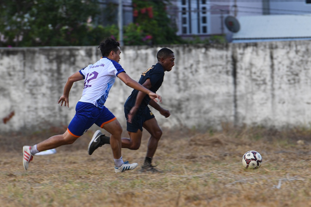 U.S. Navy Sailors participate in Host Nation Outreach Event during Pacific Partnership 2022