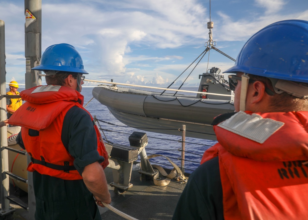 USS Benfold conducts normal underway operations