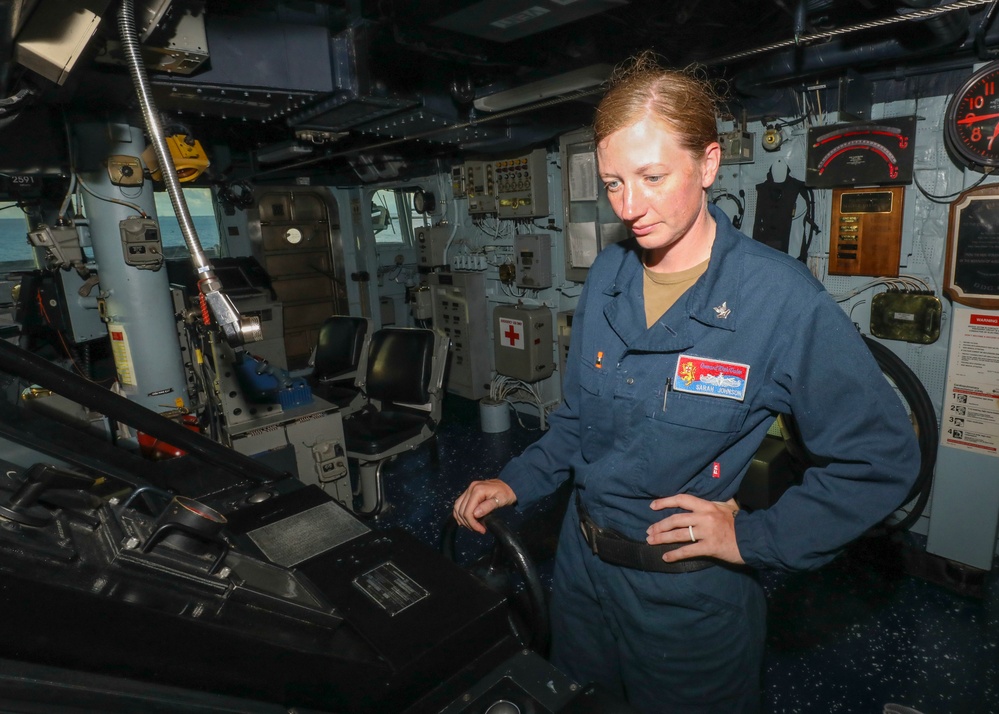 USS Benfold conducts normal underway operations