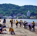 CFAY Sailors pick up trash at the Zushi Beach clean-up