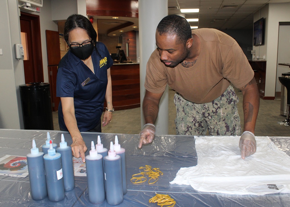 NSA Bahrain Tie Dye MWR Event