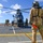 Chilean ship CNS ALMIRANTE LYNCH's helicopter conducts training
