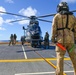 Chilean ship CNS ALMIRANTE LYNCH's helicopter conducts training