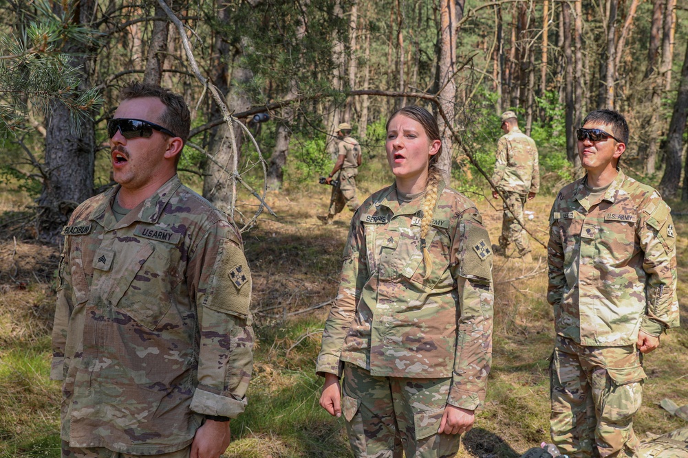 Spur Candidates Complete a Lane on Communications During Spur Ride, Poland