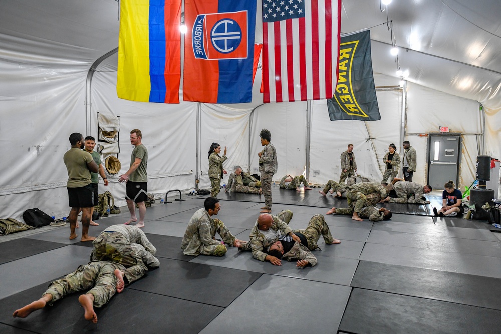 378th ESFS Defenders participate in Task Force Hurricane combative training