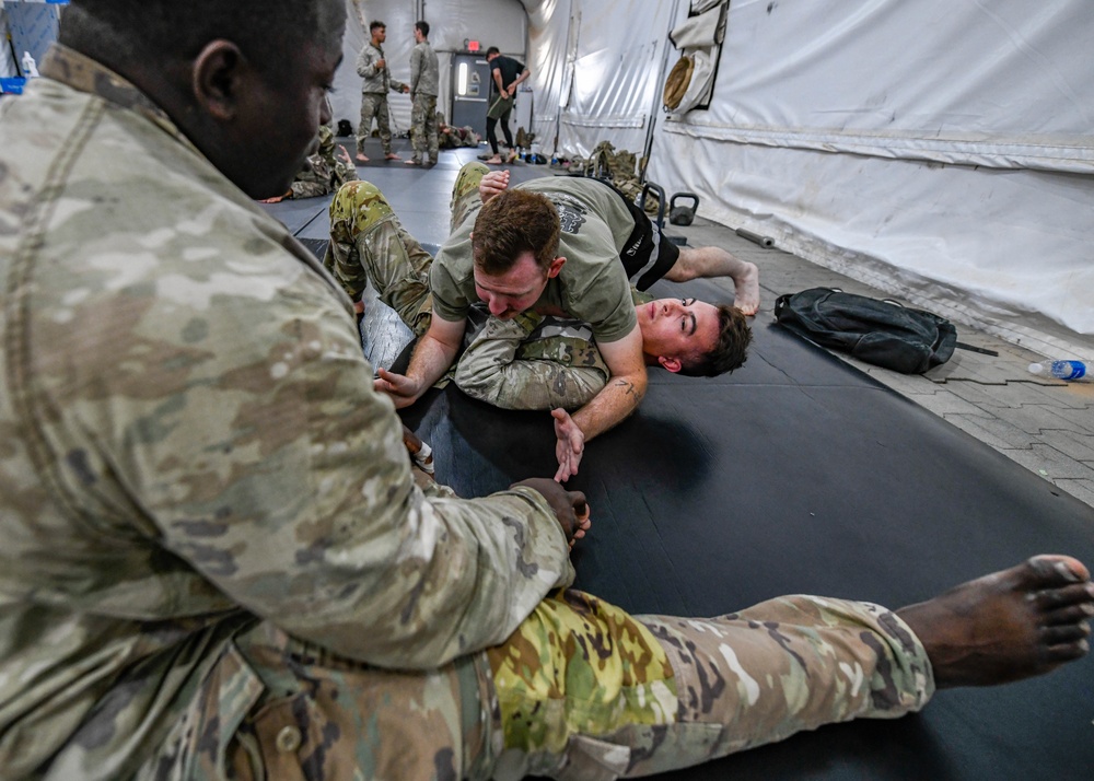 378th ESFS Defenders participate in Task Force Hurricane combative training