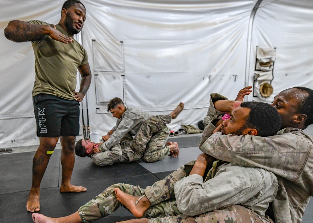 378th ESFS Defenders participate in Task Force Hurricane combative training