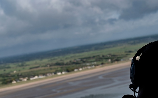 MC-130J over Normandy, France
