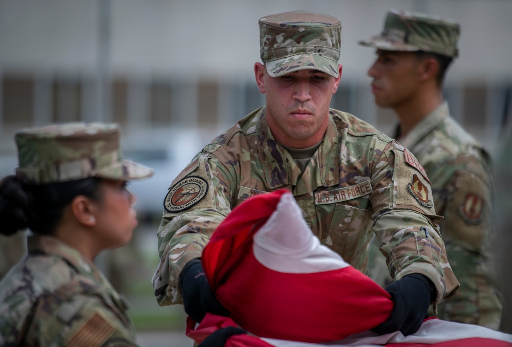 Commander's retreat ceremony