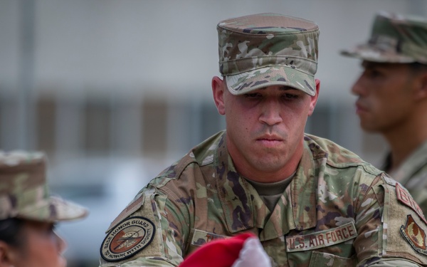 Commander's retreat ceremony