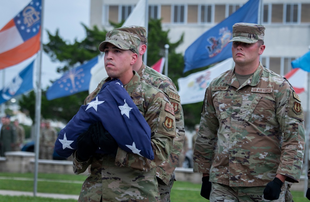 Commander's retreat ceremony