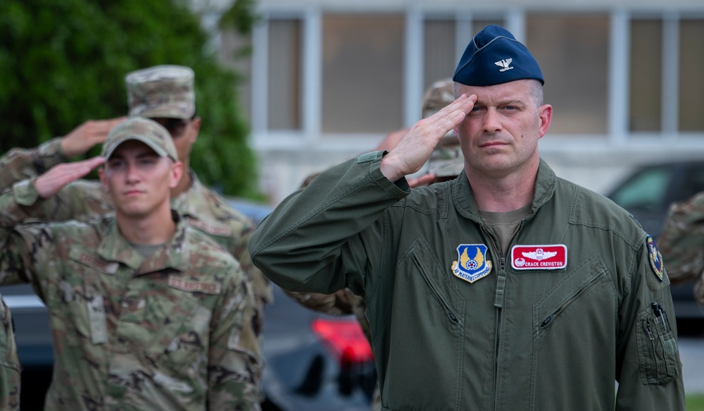 Commander's retreat ceremony