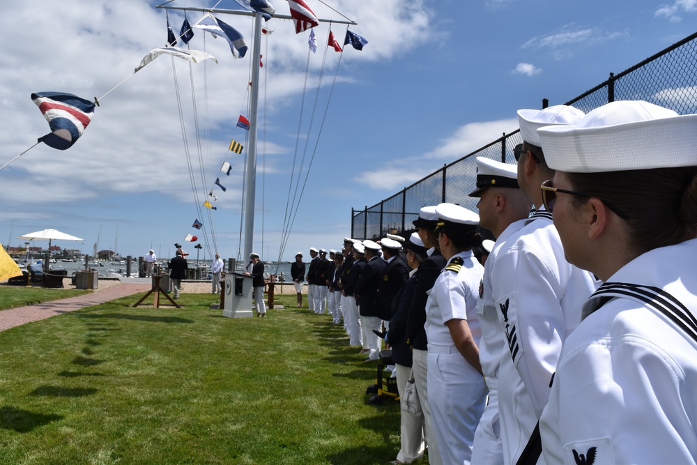 Crewmembers of PCU Nantucket visit namesake