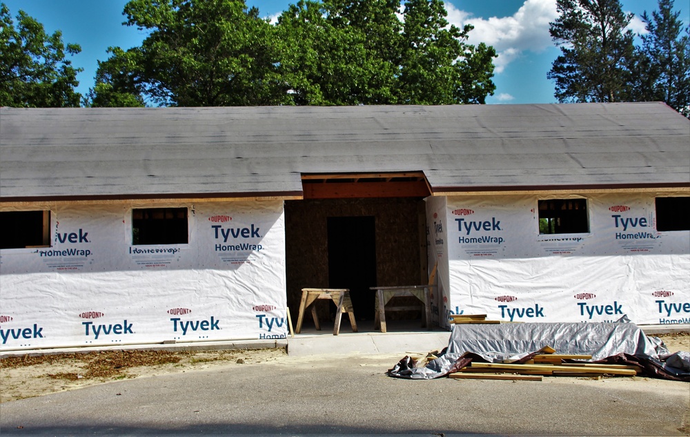 Construction continues for new comfort station at Fort McCoy’s Pine View Campground